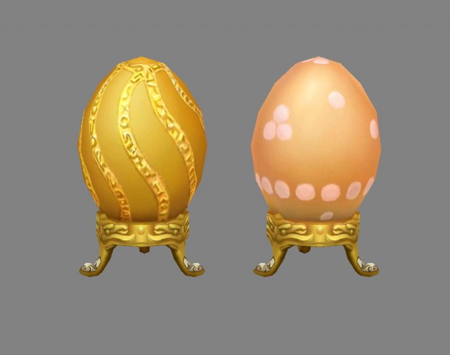 cartoon lucky golden eggs - easter eggs - broken eggs 3Dモデル .c4d .max .obj .3ds .fbx .stl .blend 