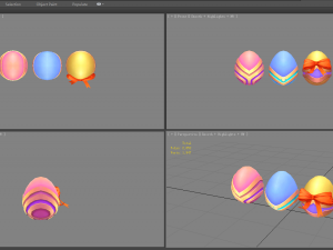cartoon easter eggs Model 3D