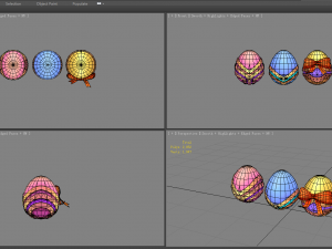 cartoon easter eggs Model 3D