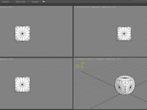 cartoon dice - white - shake the elbows 3D Model