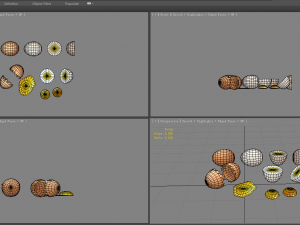 a pile of eggs - soft-boiled eggs -yolk-eggshells-broken eggs 3D Модель