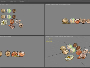 a pile of eggs - fried egg - yolk - eggshells - broken eggs 3D Model