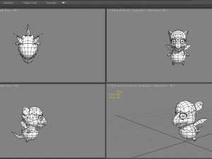 cartoon new born dragon - fire dragon 3D 모델
