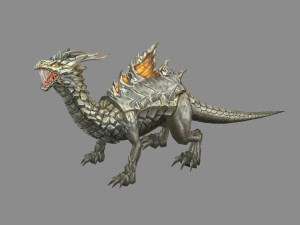 stone dragon - devil dragon monster 3D Model