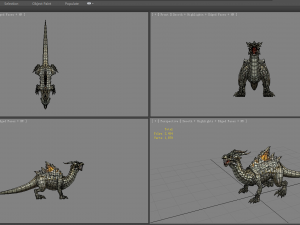 stone dragon - devil dragon monster 3D मॉडल