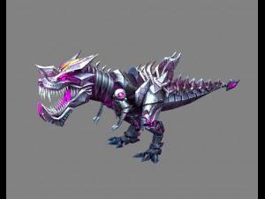 cartoon robot tyrannosaurus 3D Model