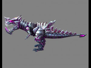 cartoon robot tyrannosaurus 3D Model