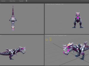 cartoon robot tyrannosaurus 3D Model