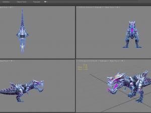 cartoon robot tyrannosaurus 3D Model