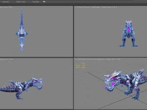 cartoon robot tyrannosaurus 3D Model