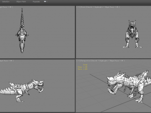 cartoon robot tyrannosaurus 3D Model