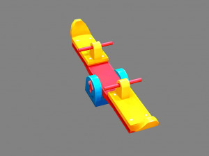 cartoon seesaw 3Dモデル