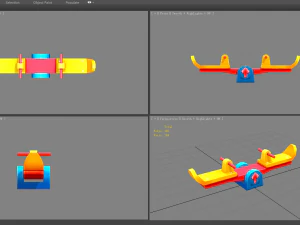 cartoon seesaw 3D Model
