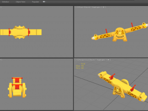 cartoon giraffe seesaw 3D Model