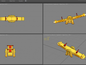 cartoon giraffe seesaw 3D Model