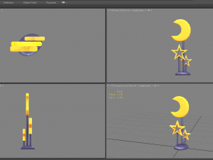 cartoon children desk lamp 3D Model