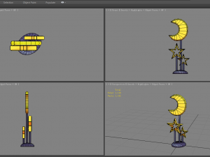 cartoon children desk lamp 3D Model