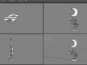 cartoon children desk lamp 3D Model