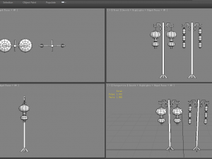 ancient chinee street lamps-festival lantern 3D मॉडल