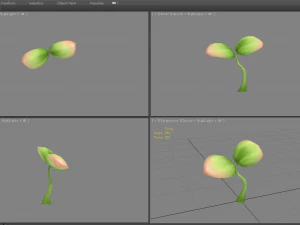 cartoon seedling 3D Model