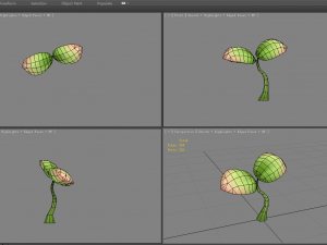 cartoon seedling Modelo 3D