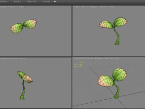 cartoon seedling 3D Model