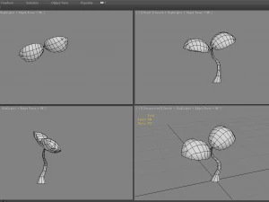 cartoon seedling 3D Model