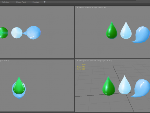 cartoon water drop - water dripping Modelo 3D