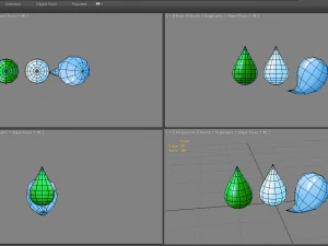 cartoon water drop - water dripping 3D Model