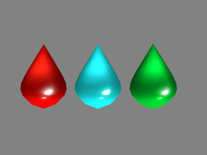 cartoon blood drop - water drop - medicine drop 3D Model