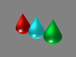 cartoon blood drop - water drop - medicine drop 3D Model