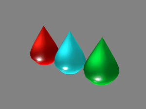 cartoon blood drop - water drop - medicine drop 3D Model