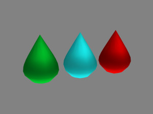 cartoon blood drop - water drop - medicine drop 3D Model