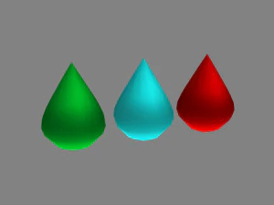 cartoon blood drop - water drop - medicine drop 3D Model