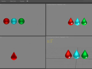cartoon blood drop - water drop - medicine drop 3D Model