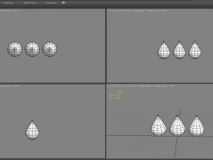 cartoon blood drop - water drop - medicine drop 3D Model