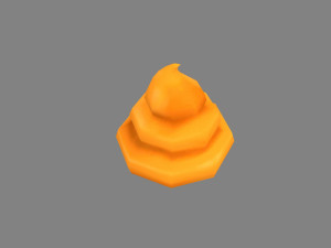 cartoon poop - hoax props - shit 3D-Modell