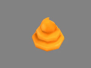 cartoon poop - hoax props - shit 3D Model