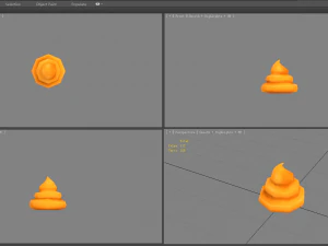 cartoon poop - hoax props - shit 3D Model