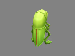 cartoon grasshopper 3D Model