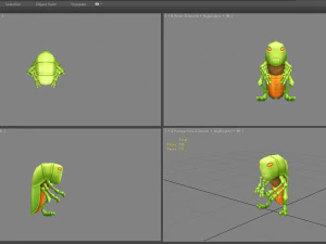 cartoon grasshopper 3D Model