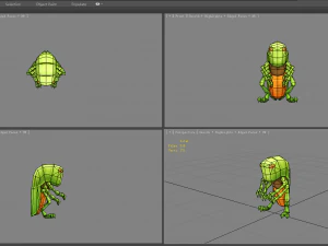 cartoon grasshopper 3D Model
