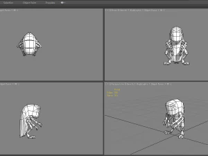 cartoon grasshopper 3D Model