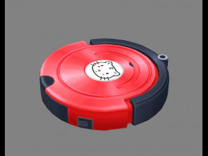 cartoon robot vacuum cleaner 3D Model