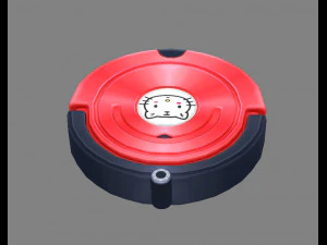 cartoon robot vacuum cleaner 3D Model