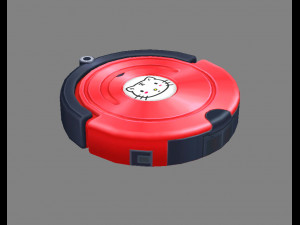 cartoon robot vacuum cleaner 3Dモデル