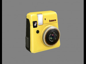 cartoon digital camera - yellow 3D Models