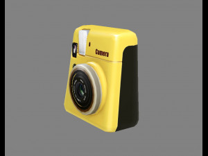 cartoon digital camera - yellow 3Dモデル