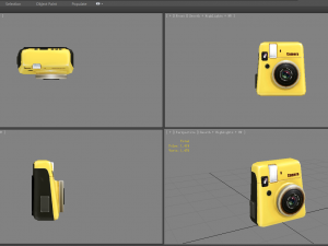 cartoon digital camera - yellow 3Dモデル
