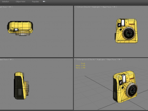 cartoon digital camera - yellow 3Dモデル